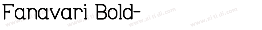 Fanavari Bold字体转换